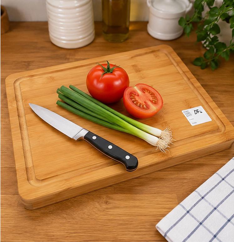 Smart Bamboo Chopping Cutting Board with Digital Kitchen Scale