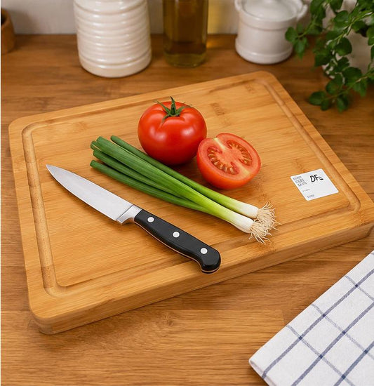 Smart Bamboo Chopping Cutting Board with Digital Kitchen Scale